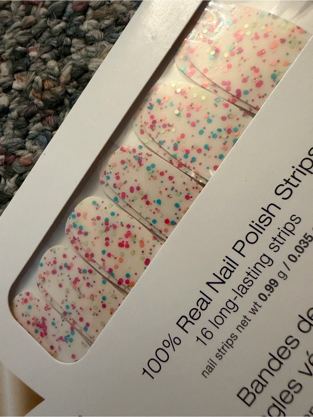Color Street Botanical Burst Confetti Press-On Nails strips
